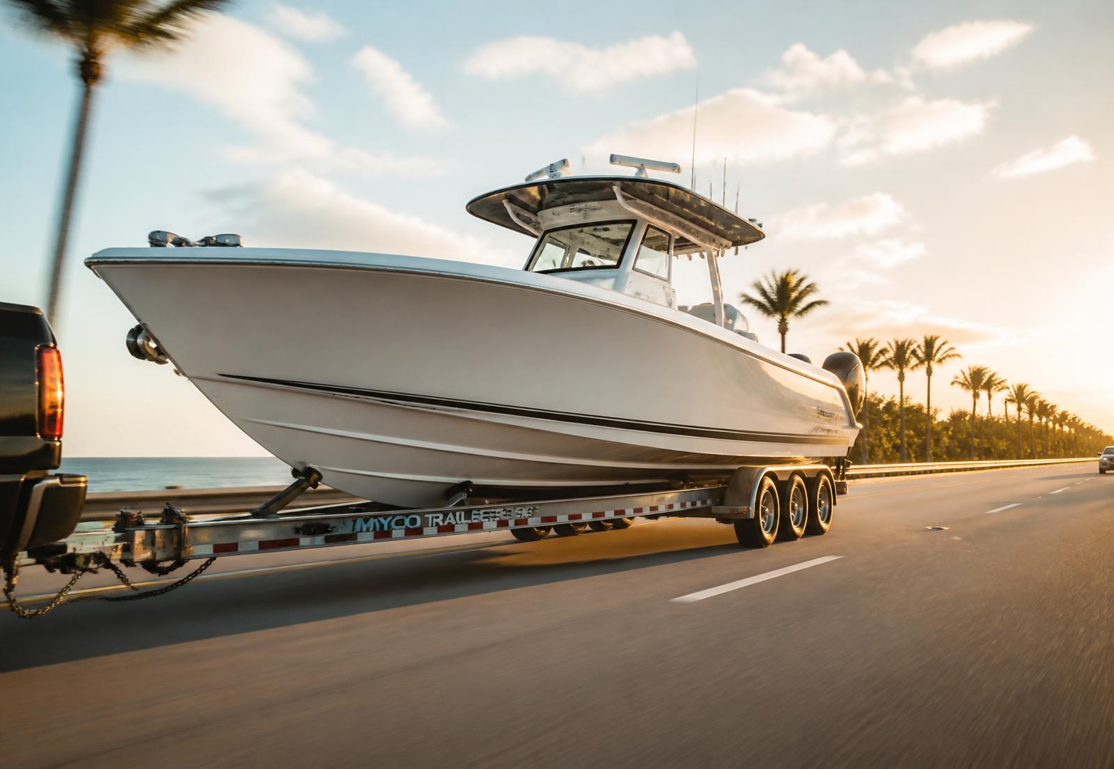 Boat transport stage: on the road